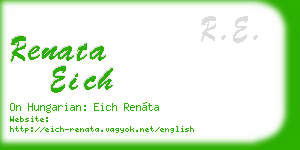 renata eich business card